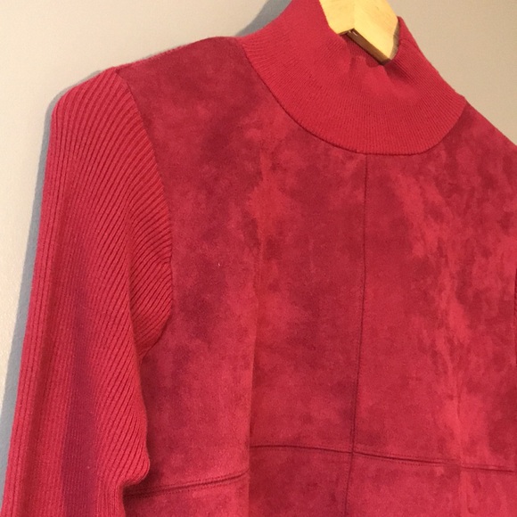 Siani Milano Mixed Material Turtle Neck - Picture 2 of 9